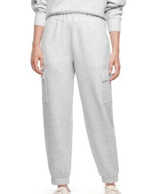 Express Women's Cargo Jogger In Light Grey